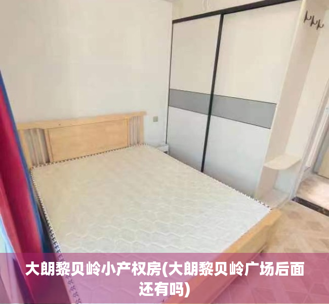 大朗黎贝岭小产权房(大朗黎贝岭广场后面还有吗)