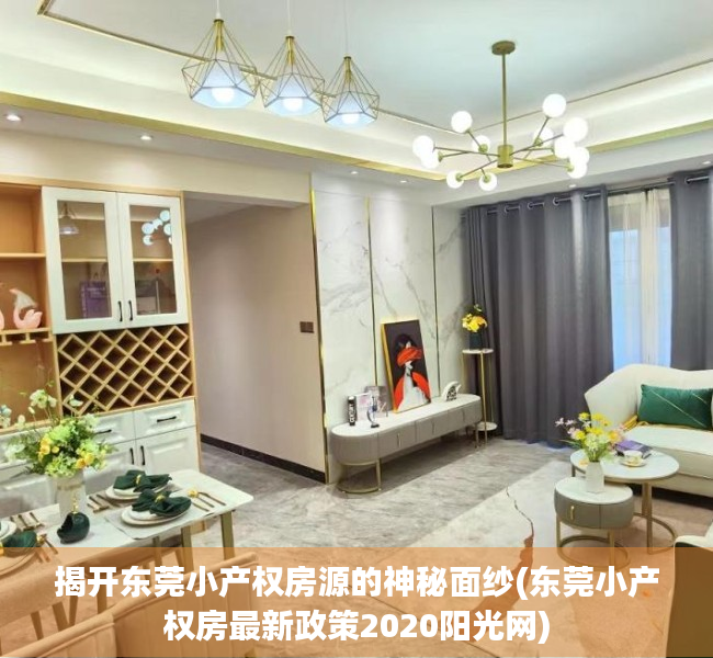 揭开东莞小产权房源的神秘面纱(东莞小产权房最新政策2020阳光网)