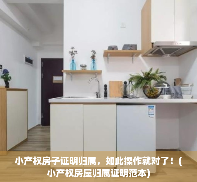 小产权房子证明归属，如此操作就对了！(小产权房屋归属证明范本)