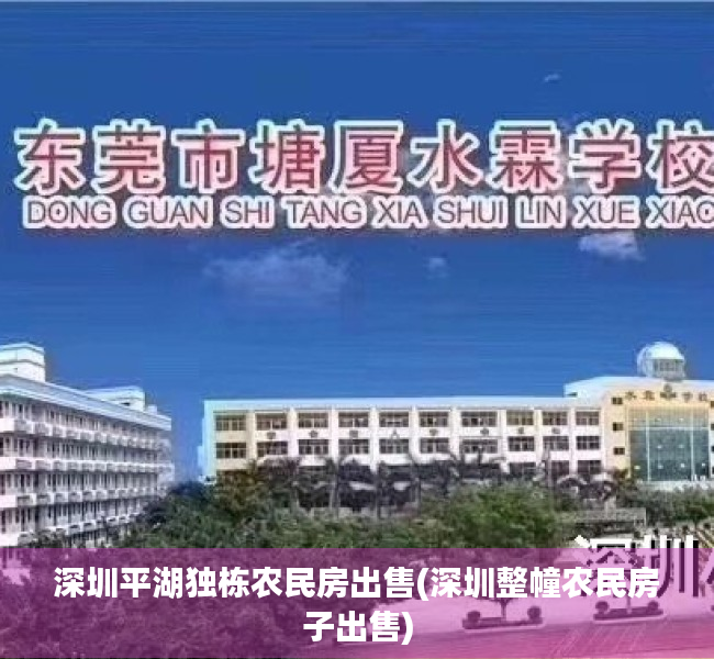 深圳平湖独栋农民房出售(深圳整幢农民房子出售) 深圳平湖独栋农民房出售(深圳整幢农民房子出售)