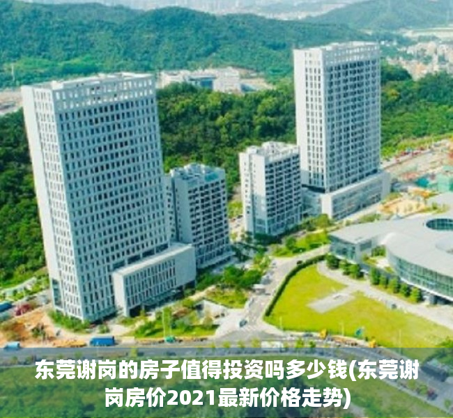 东莞谢岗的房子值得投资吗多少钱(东莞谢岗房价2021最新价格走势) 东莞谢岗的房子值得投资吗多少钱(东莞谢岗房价2021最新价格走势)