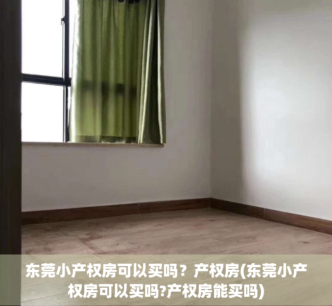 东莞小产权房可以买吗？产权房(东莞小产权房可以买吗?产权房能买吗)