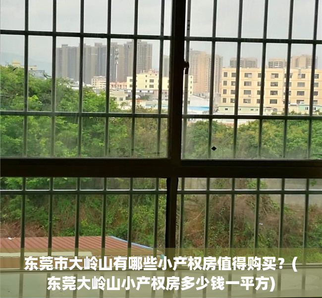 东莞市大岭山有哪些小产权房值得购买?(东莞大岭山小产权房多少钱一平方) 东莞市大岭山有哪些小产权房值得购买?(东莞大岭山小产权房多少钱一平方)