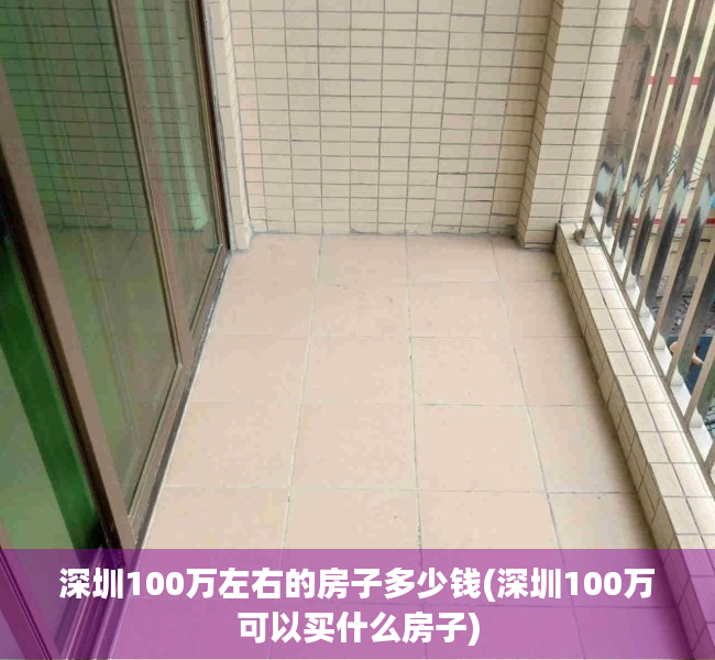 深圳100万左右的房子多少钱(深圳100万可以买什么房子)