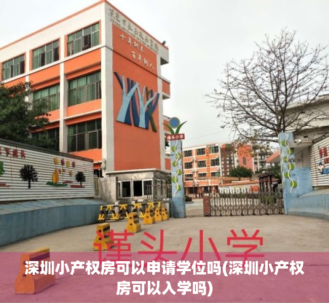深圳小产权房可以申请学位吗(深圳小产权房可以入学吗) 深圳小产权房可以申请学位吗(深圳小产权房可以入学吗)