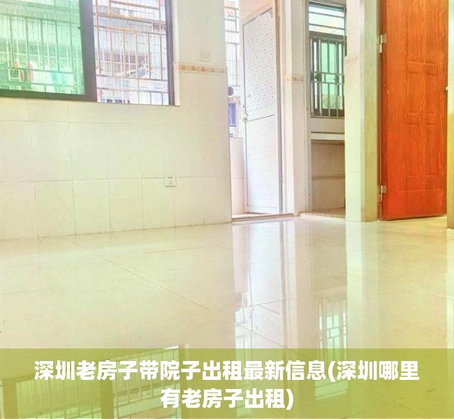 深圳老房子带院子出租最新信息(深圳哪里有老房子出租)