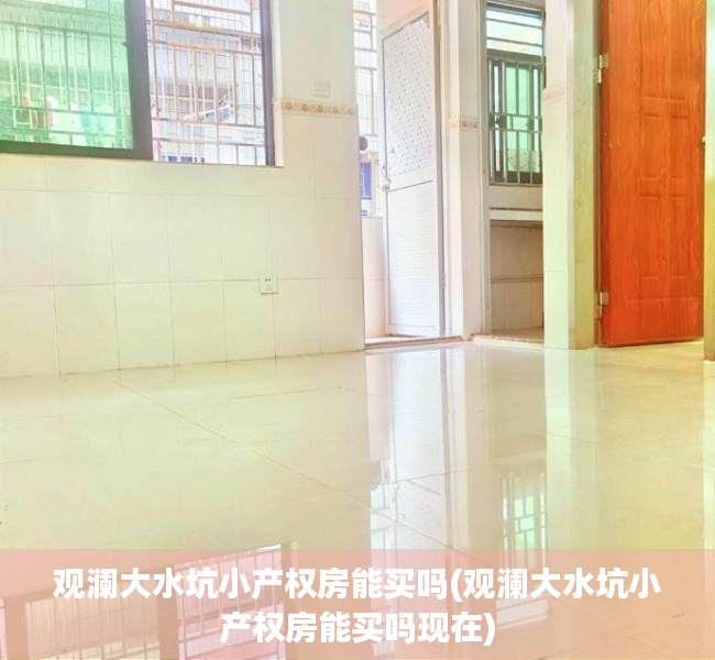 观澜大水坑小产权房能买吗(观澜大水坑小产权房能买吗现在)