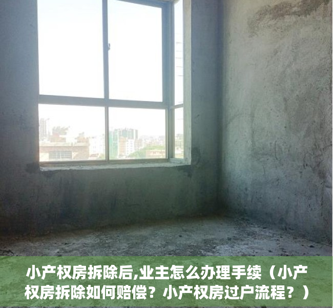 小产权房拆除后,业主怎么办理手续（小产权房拆除如何赔偿？小产权房过户流程？）