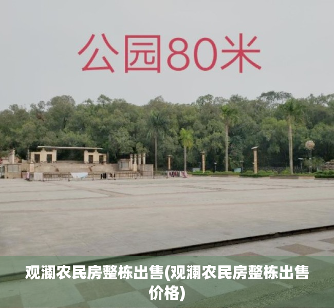 观澜农民房整栋出售(观澜农民房整栋出售价格)