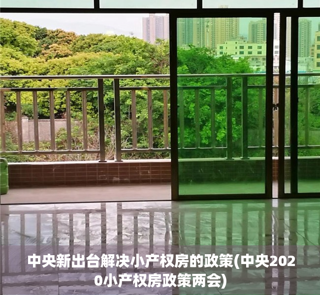 中央新出台解决小产权房的政策(中央2020小产权房政策两会) 中央新出台解决小产权房的政策(中央2020小产权房政策两会)