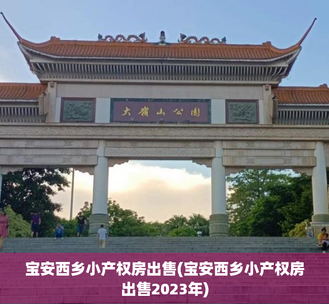 宝安西乡小产权房出售(宝安西乡小产权房出售2023年)