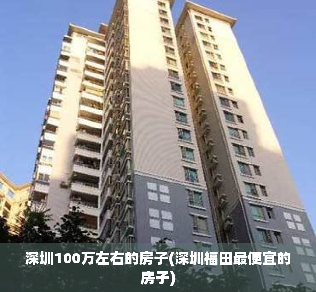 深圳100万左右的房子(深圳福田最便宜的房子)