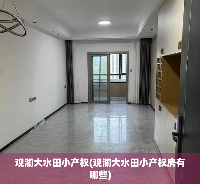 观澜大水田小产权(观澜大水田小产权房有哪些)