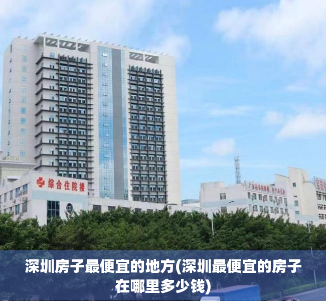 深圳房子最便宜的地方(深圳最便宜的房子在哪里多少钱) 深圳房子最便宜的地方(深圳最便宜的房子在哪里多少钱)