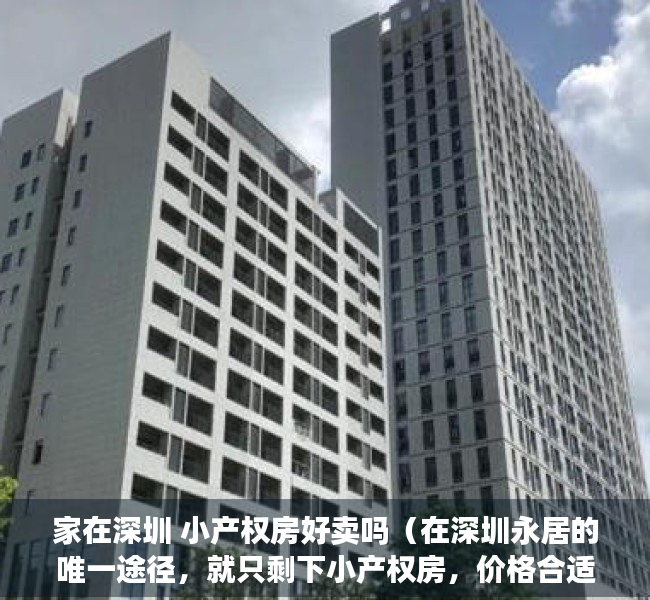 家在深圳 小产权房好卖吗（在深圳永居的唯一途径，就只剩下小产权房，价格合适有法律风险）