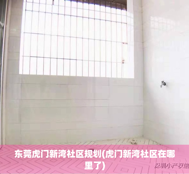 东莞虎门新湾社区规划(虎门新湾社区在哪里了)