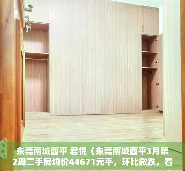 东莞南城西平 君悦（东莞南城西平3月第2周二手房均价44671元平，环比微跌，看那个小区有潜力？）