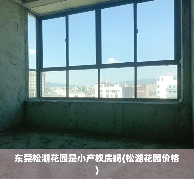 东莞松湖花园是小产权房吗(松湖花园价格) 东莞松湖花园是小产权房吗(松湖花园价格)
