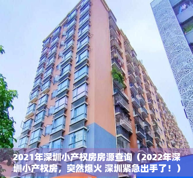 2021年深圳小产权房房源查询（2022年深圳小产权房，突然爆火 深圳紧急出手了！）
