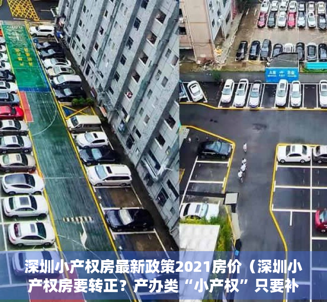 深圳小产权房最新政策2021房价（深圳小产权房要转正？产办类“小产权”只要补缴地价50%）
