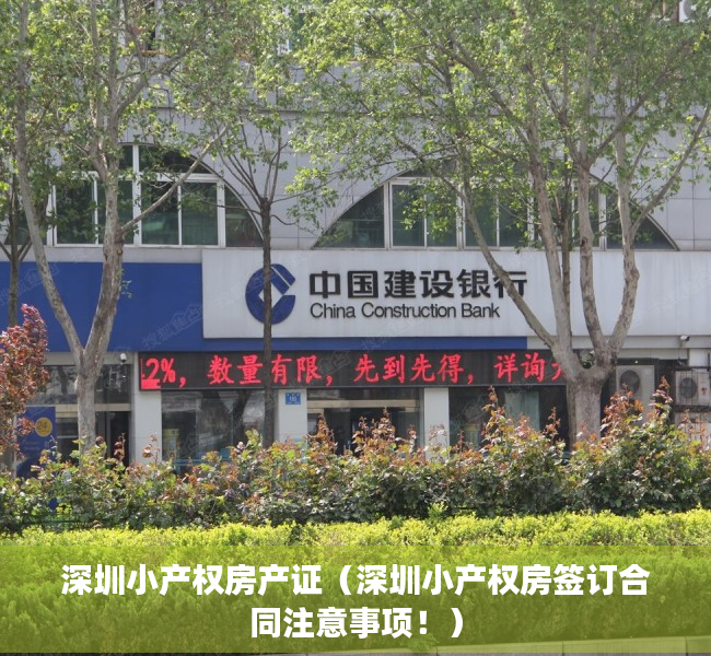 深圳小产权房产证（深圳小产权房签订合同注意事项！）