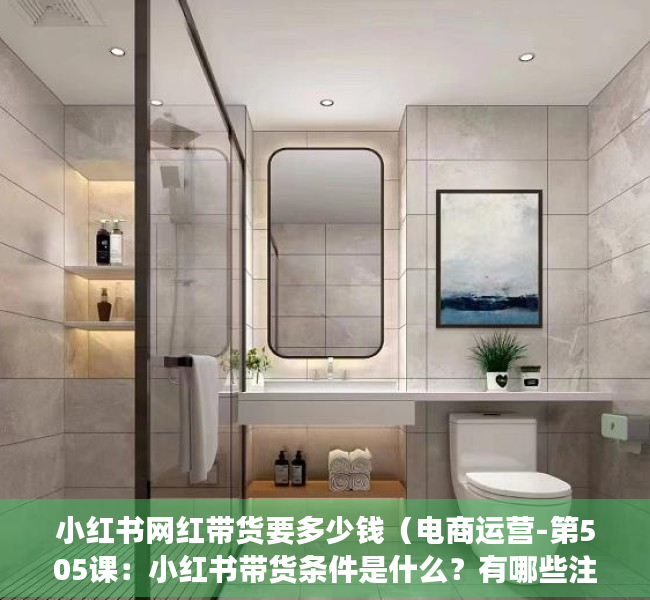 小红书网红带货要多少钱（电商运营-第505课：小红书带货条件是什么？有哪些注意事项？）