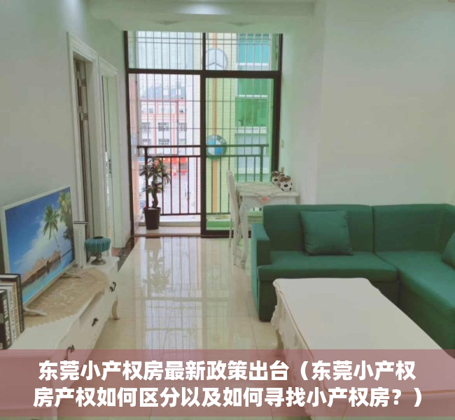 东莞小产权房最新政策出台（东莞小产权房产权如何区分以及如何寻找小产权房？）
