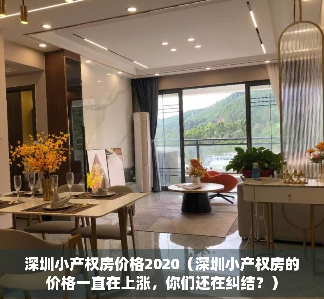 深圳小产权房价格2020（深圳小产权房的价格一直在上涨，你们还在纠结？）