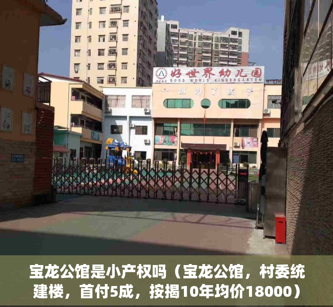 宝龙公馆是小产权吗（宝龙公馆，村委统建楼，首付5成，按揭10年均价18000）