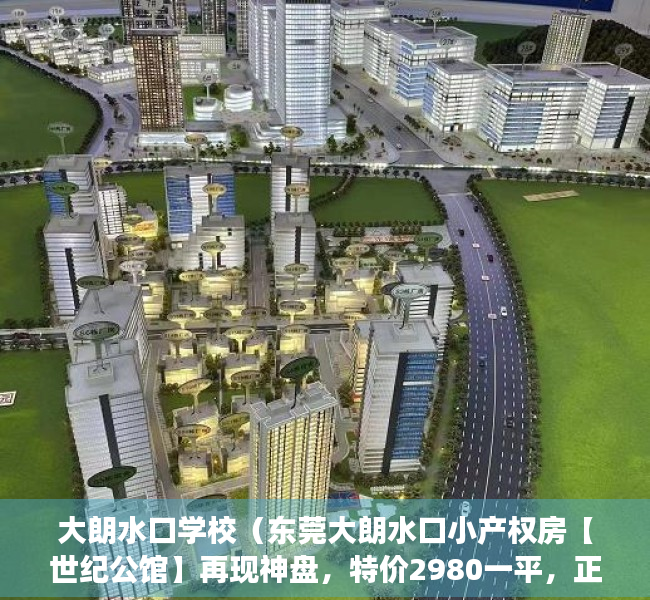 大朗水口学校（东莞大朗水口小产权房【世纪公馆】再现神盘，特价2980一平，正规报建手续，70年产权）