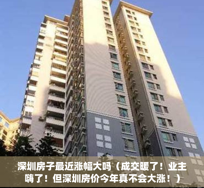 深圳房子最近涨幅大吗（成交暖了！业主嗨了！但深圳房价今年真不会大涨！）