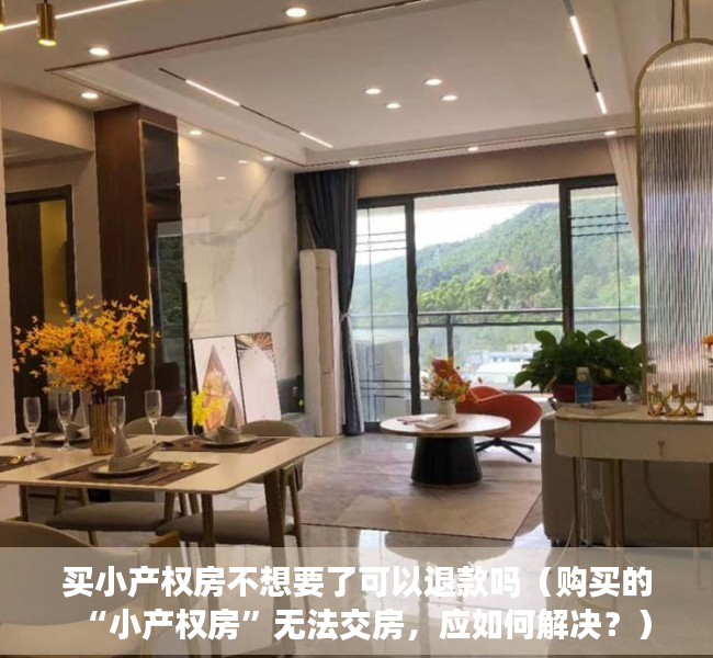 买小产权房不想要了可以退款吗（购买的“小产权房”无法交房，应如何解决？）
