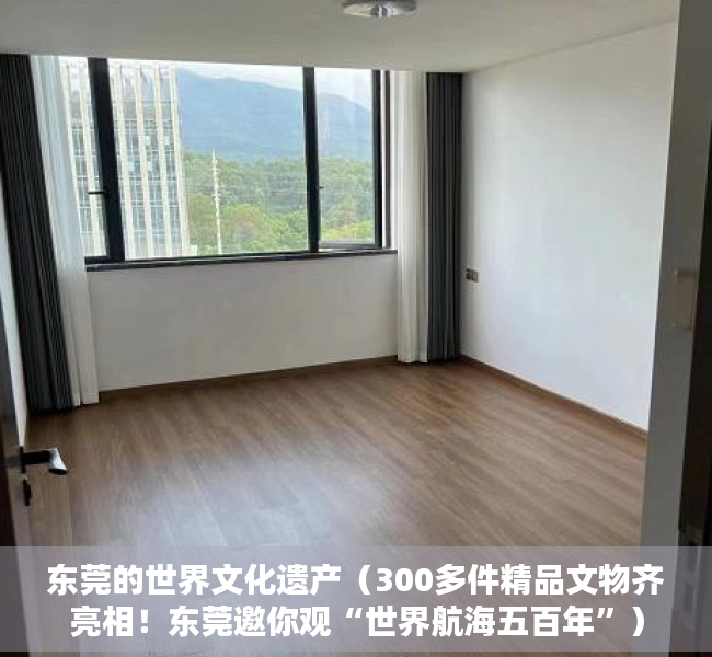 东莞的世界文化遗产（300多件精品文物齐亮相！东莞邀你观“世界航海五百年”）