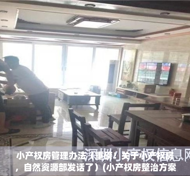 小产权房管理办法（重磅！关于小产权房，自然资源部发话了）(小产权房整治方案出台)