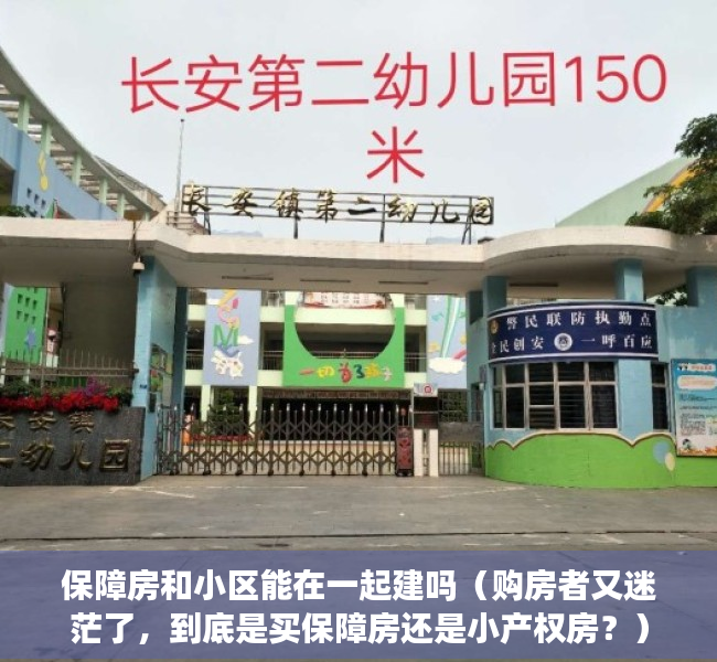 保障房和小区能在一起建吗（购房者又迷茫了，到底是买保障房还是小产权房？）