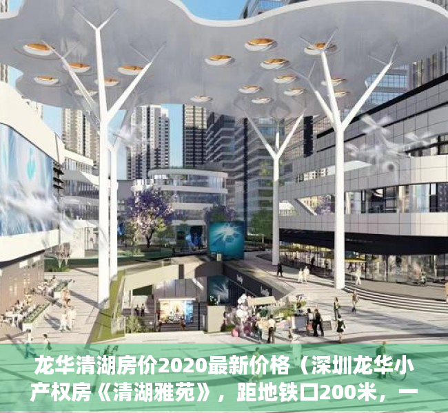 龙华清湖房价2020最新价格（深圳龙华小产权房《清湖雅苑》，距地铁口200米，一梯四户，可落深户，停车方便）