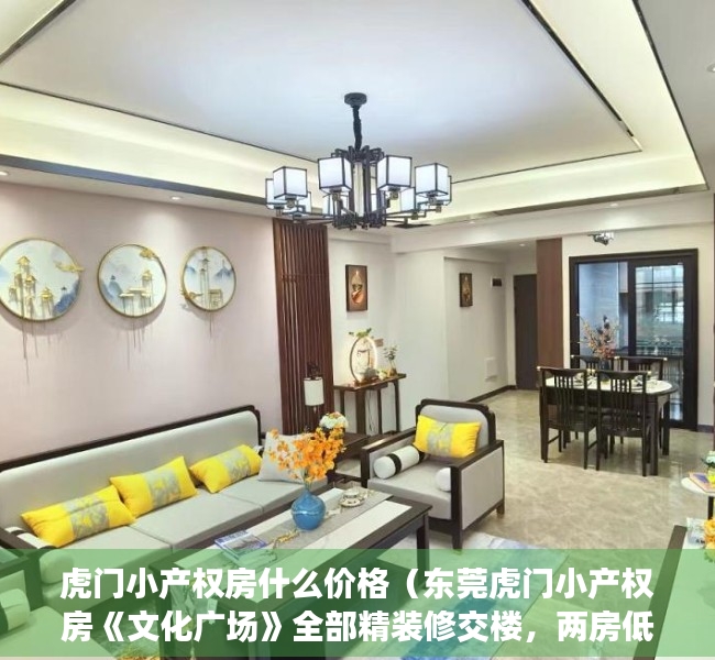 虎门小产权房什么价格（东莞虎门小产权房《文化广场》全部精装修交楼，两房低至238万一套（不含装修费）两房低至238万一套）