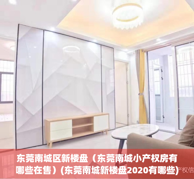东莞南城区新楼盘（东莞南城小产权房有哪些在售）(东莞南城新楼盘2020有哪些)