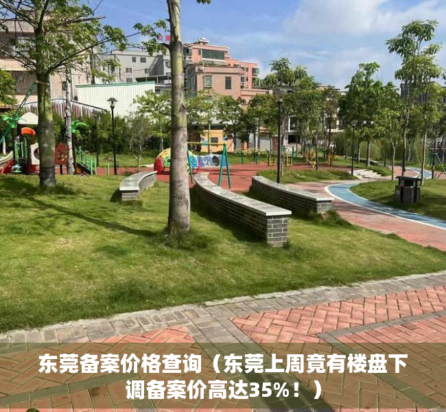 东莞备案价格查询（东莞上周竟有楼盘下调备案价高达35%！）