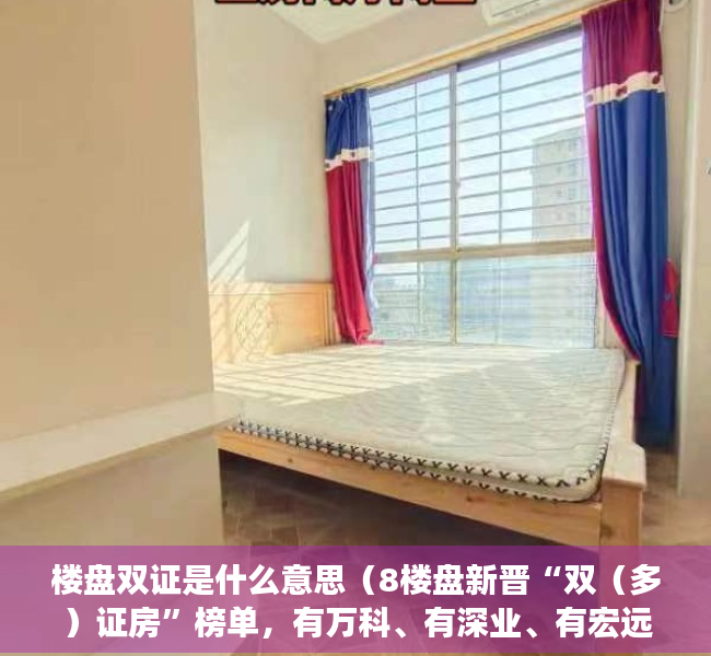 楼盘双证是什么意思（8楼盘新晋“双（多）证房”榜单，有万科、有深业、有宏远……）