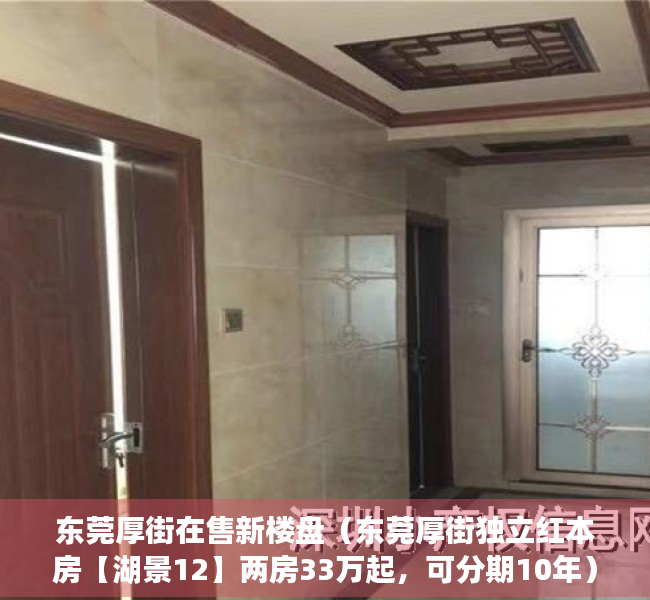 东莞厚街在售新楼盘（东莞厚街独立红本房【湖景12】两房33万起，可分期10年）