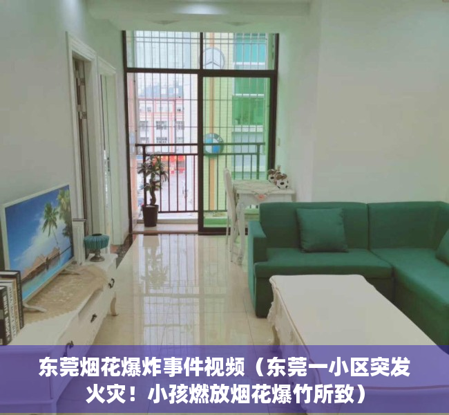 东莞烟花爆炸事件视频（东莞一小区突发火灾！小孩燃放烟花爆竹所致）