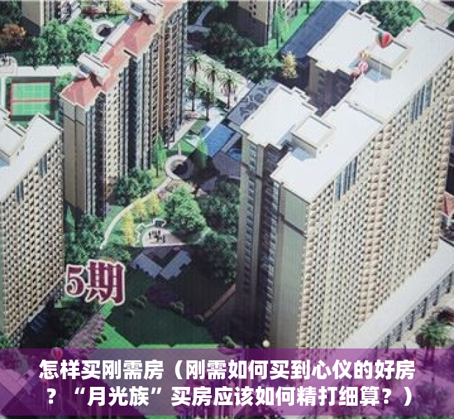 怎样买刚需房（刚需如何买到心仪的好房？“月光族”买房应该如何精打细算？）