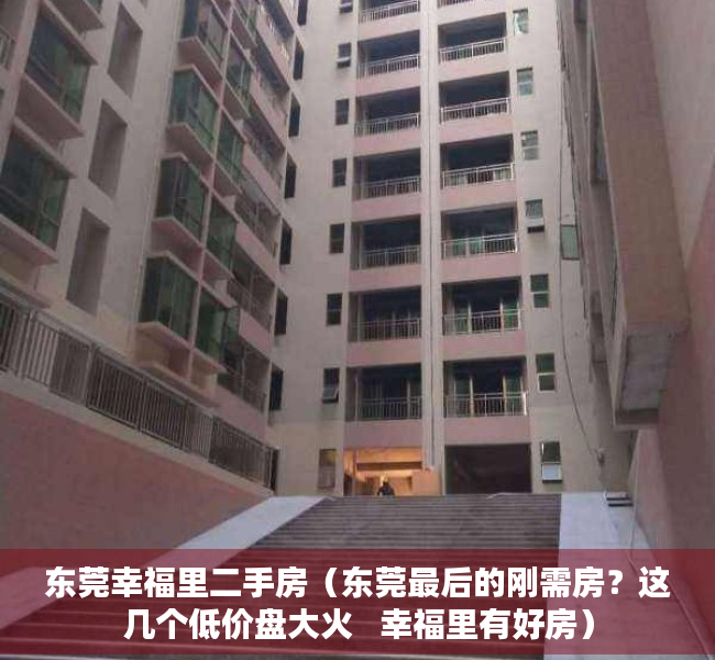 东莞幸福里二手房（东莞最后的刚需房？这几个低价盘大火   幸福里有好房）
