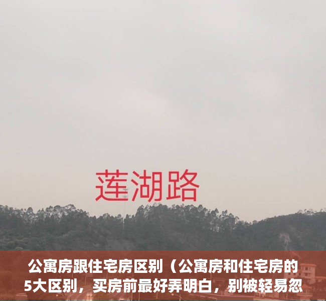 公寓房跟住宅房区别（公寓房和住宅房的5大区别，买房前最好弄明白，别被轻易忽悠了）