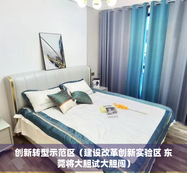 创新转型示范区（建设改革创新实验区 东莞将大胆试大胆闯）