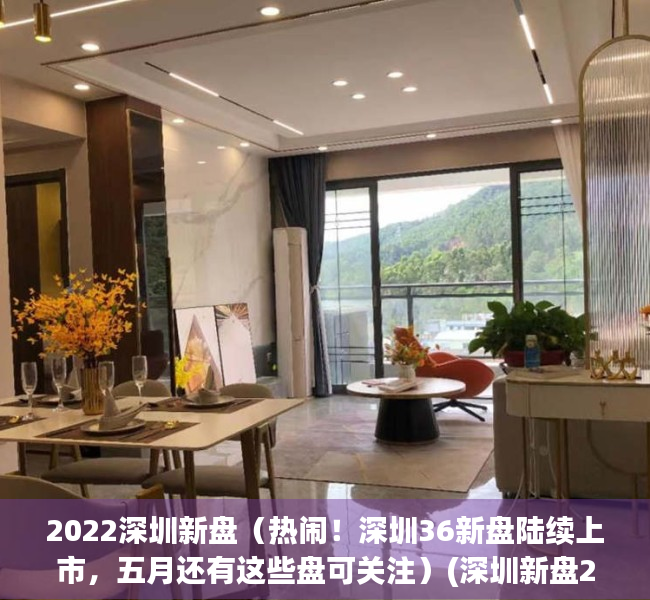 2022深圳新盘（热闹！深圳36新盘陆续上市，五月还有这些盘可关注）(深圳新盘2020)