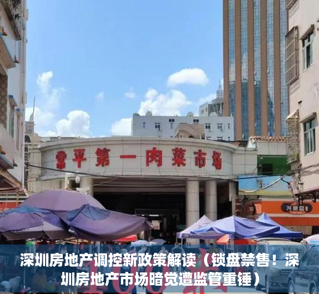 深圳房地产调控新政策解读（锁盘禁售！深圳房地产市场暗觉遭监管重锤）