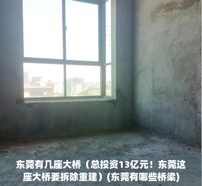 东莞有几座大桥（总投资13亿元！东莞这座大桥要拆除重建）(东莞有哪些桥梁)