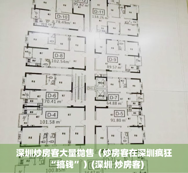 深圳炒房客大量抛售（炒房客在深圳疯狂“搞钱”）(深圳 炒房客)